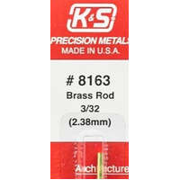 K&S 8163 BRASS ROD 3/32 (2.38MM)