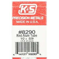 K&S 8290 ROUND ALUMINIUM TUBE 1/2 X .029 ( 12MM  X 7MM )