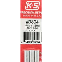 K&S 9804 ALUMINIUM TUBE 5MM X .45MM 3 PIECES