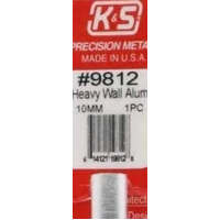 K&S 9812 HEAVY WALL ALUMINIUM 10MM 1 PIECE