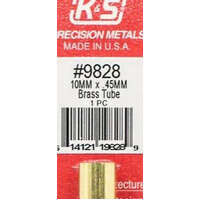 K&S 9828 BRASS TUBE 10MM X .45MM 1 PIECE