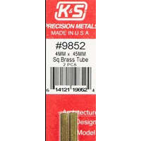 K&S 9852 SQUARE BRASS TUBE 300MM LENGTHS