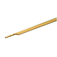 K&S 9861 ROUND BRASS ROD 300MM LENGTHS 1MM DIAMETER 5 PCS