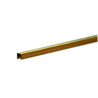 K&S 9885 BRASS CHANNEL 1/8 (3.18MM) 1 PIECE