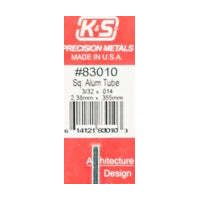 K&S 83010 SQUARE ALUMINIUM TUBE 2.38MM X .355MM