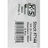 K&S 87143 ROUND STAINLESS STEEL ROD 3/8 (9.53MM)