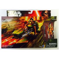 HASBRO STAR WARS ERZA BRIDGERS SPEEDER WITH ACTION FIGURE