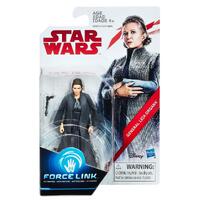 HASBRO STAR WARS GENERAL LEIA ORGANA FIGURE FORCE LINK ACTIVATED