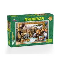 FUNBOX AFRICAN ESCAPE JIGSAW 75CM X 52CM 1000 PIECE JIGSAW PUZZLE