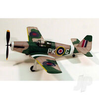 DUMAS 218 P-51B MUSTANG 7.5 INCH WINGSPAN RUBBER POWERED WOODEN FLYING MODEL PLANE