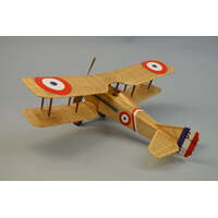 DUMAS 238  SPAD VII 18 INCH WINGSPAN RUBBER POWERED WOODEN FLYING MODEL PLANE