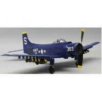 DUMAS 327 AD-2 SKYRAIDER 30 INCH WINGSPAN RUBBER POWERED WOODEN FLYING MODEL KIT