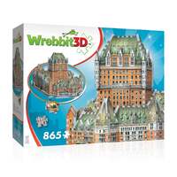 WREBBIT CASTLE AND CATHEDRALS 02022 LE CHATEAU FRONTENAC 865PC 3D JIGSAW PUZZLE