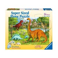 RAVENSBURGER 052667 DINOSAUR PALS 24PC SUPER SIZED FLOOR JIGSAW PUZZLE 3X2FT