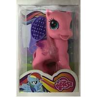 MY LOVELY HORSE PINK PEGASUS WITH PURPLE WINGS AND HEARTS WITH BRUSH