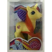 MY LOVELY HORSE YELLOW UNICORN WITH YELLOW HORN AND HEART WITH BRUSH