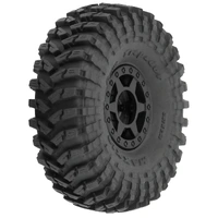 PROLINE 1/24 MAXXIS TREPADOR 1.0 INCH TYRES MOUNTED ON BLACK HOLCOLMB WHEELS 4 PIECES SCX24