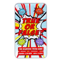 UNIVERSITY GAMES 5342 TRUE OR FALSE CARD GAME TIN