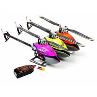 OMPHOBBY M2 V2 DIRECT DRIVE DUAL-BRUSHLESS SUPERIOR 3D PERFORMANCE HELICOPTER 400MM DIAMETER MAIN ROTOR BNF - ORANGE