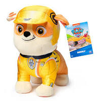 SPIN MASTER NICKELODEON PAW PATROL RESCUE WHEELS PUPS PLUSH - RUBBLE