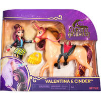 UNICORN ACADEMY VALENTINA AND CINDER SMALL DOLL AND UNICORN FIGURE