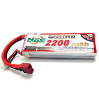 NXE 2S2200 7.4V 2200MAH 25C SOFT CASE WITH DEANS LIPO BATTERY