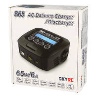 SKY RC S65 AC BALANCE CHARGER / DISCHARGER 65W 6 AMP MULTI CHEMISTRY