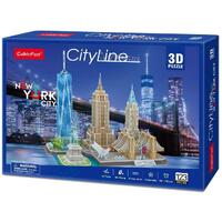 CUBICFUN CITYLINE MC255H NEW YORK CITY 3D PUZZLE 123 PIECES