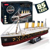 CUBICFUN L521H TITANIC WITH LED LIGHTS 266 PIECE 3D CARD PUZZLE