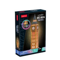 CUBICFUN L537H LONDON BIG BEN NIGHT EDITION WITH LED 32 PIECE 3D CARD PUZZLE