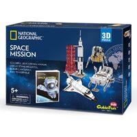 CUBICFUN KIDS DS0971H NATIONAL GEOGRAPHIC SPACE MISSION 80-PIECE 3D PUZZLE