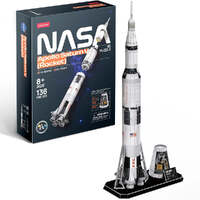 CUBICFUN DS1059H NASA APOLLO SATURN V ROCKET 136 PIECE 3D CARD PUZZLE