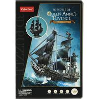 CUBICFUN T4005H QUEEN ANNES REVENGE BLACKBEARDS SHIP 180 PIECE 3D CARD PUZZLE