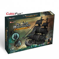 CUBICFUN T4018H QUEEN ANNES REVENGE LARGE 328 PIECE 3D CARD PUZZLE