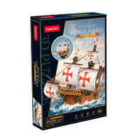 CUBICFUN T4038H SANTA MARIA COLUMBUS SHIP 1492 SHIP 204 PIECE 3D CARD PUZZLE