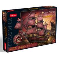 CUBICFUN T4040H QUEEN ANNES REVENGE BLACKBEARDS SHIP 391 PIECE 3D CARD PUZZLE