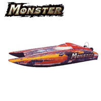 JOYSWAY 8654 MONSTER BRUSHLESS 2.4G READY TO RUN WITH 11.1V 2200MAH 35C LIPO AND BALANCE CHARGER WITH AU PLUG RTR SPEED BOAT