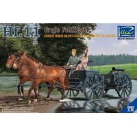 RIICH MODELS RV35013 1/35 GERMAN HORSES DRAWN LARGE FIELD KITCHEN HF.11 PLASTIC MODEL KIT