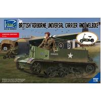 RIICH MODELS RV35034 1/35 BRITISH AIRBORN UNIVERSAL CARRIER MK.III & WELBIKE MK2 PLASTIC MODEL KIT