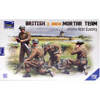 RIICH MODELS RV35022 1/35 BRITISH 3 INCH MORTAR TEAM SET - NORTH WEST EUROPE  PLASTIC MODEL KIT