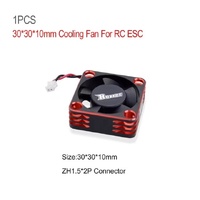 SURPASS HOBBY 360003-11 ROCKET ESC COOLING FAN ALUMINIUM BLACK AND RED 30MM X 30MM