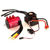 SURPASS HOBBY 79688 KK 3650 BRUSHLESS MOTOR WITH 60A ESC COMBO AND RED HEATSINK 3100KV