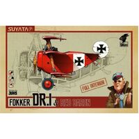 SUYATA SK-001 FOKKER DR1 AND RED BARRON PLASTIC MODEL KIT