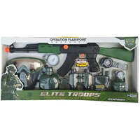 ARMED FORCES ELITE TROOPS MILITARY WEAPON 9 PIECE PLAYSET GREEN