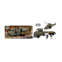 SPECIAL COMBAT TRANSPORTER PLAY SET MEDIUM WITH HELICOPTER