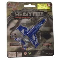 JIN DE LE HEAVY FIRE DIECAST BLUE HORNET MILITARY PLANE