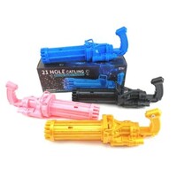 BUBBLE GATLING ELECTRIC BUBBLE GUN 21 HOLE GOLD