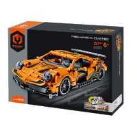 MECHANICAL MASTER 5807 ORANGE SUPER CAR 490 PIECE STEM BUILDING BLOCK KIT