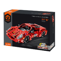 MECHANICAL MASTER 5809 RED PULL BACK SUPER CAR 437 PIECE STEM BUILDING BLOCK KIT