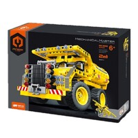 MECHANICAL MASTER 6802 MECHANICAL TRANSMISSION-ENGINEERING DUMP TRUCK AND AIRCRAFT 2-IN-1 361 PIECE STEM BUILDING BLOCK KIT